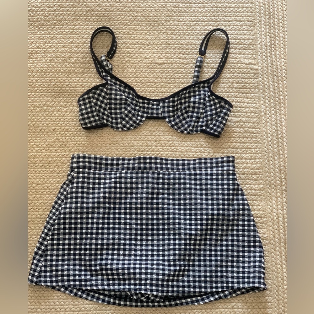 J. Crew Gingham Swimsuit